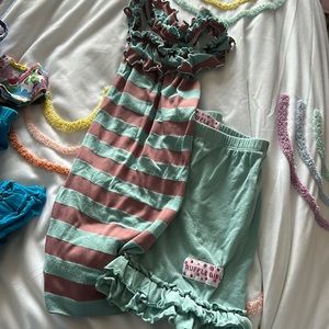 Ruffle girl set! Perfect for summer!
